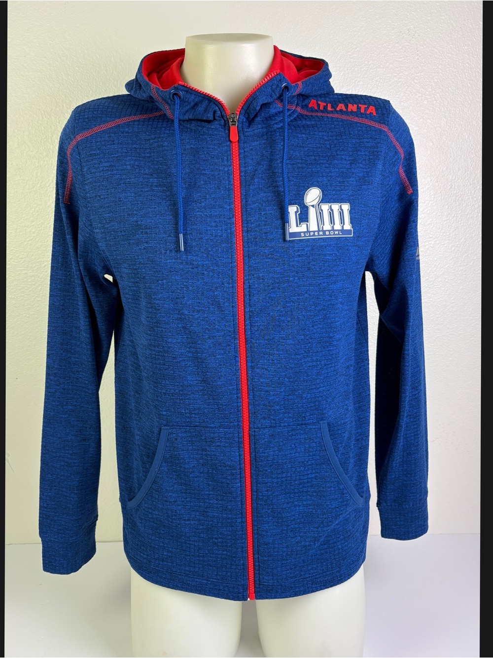 Majestic Super Bowl LIll 53 Atlanta
ThermaBase Full Zip Hoodie Mens M NFL